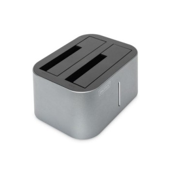STAZIONE DOCKING DOPPIA USB 3.0 SATA 6G PER SATA HDD 2.5/3.5", FUNZIONE CLONE, ALIMENTATORE 12V/3A