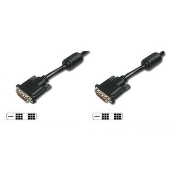 CAVO PER MONITOR DVI-D 18+1 MASCHIO/MASCHIO SINGLE LINK MT. 1.80CON FERRITI