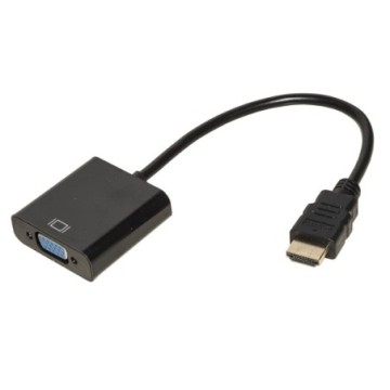 ADATTATORE HDMI TIPO A MASCHIO A VGA FEMMINA CON PRESA AUDIO STEREO 3,5 MM