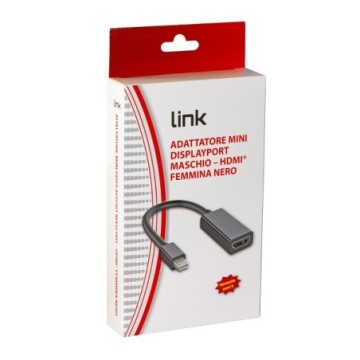 ADATTATORE MINI DISPLAYPORT MASCHIO - HDMI FEMMINA NERO