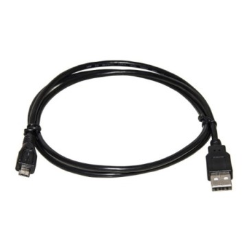 CAVO USB 2.0 - MICRO USB B IN RAME PER RICARICA E SCAMBIO DATI SMARTPHONE E TABLET MT 1,8 COLORE NERO