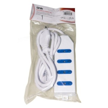 MULTIPRESA 4 PRESE 10/16 A TRIPOLARI - SPINA TRIPOLARE ITALIANA 16A CAVO MT 1,5