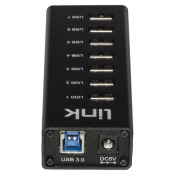 HUB 7 PORTE USB 3.0 IN ALLUMINIO CON ALIMENTATORE