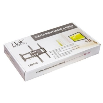 STAFFA A MURO SUPPORTO TV 32"-55" LED/LCD FINO A 35 KG A TRE SNODI